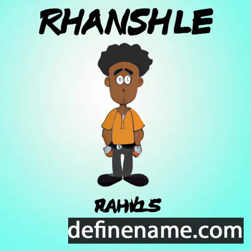 cartoon of the name Rashane