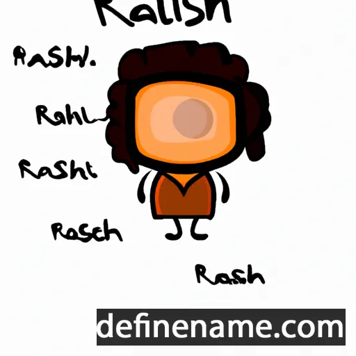 cartoon of the name Rashel