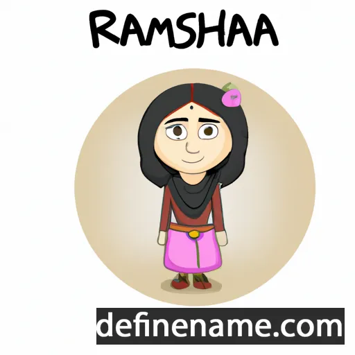 cartoon of the name Rashma