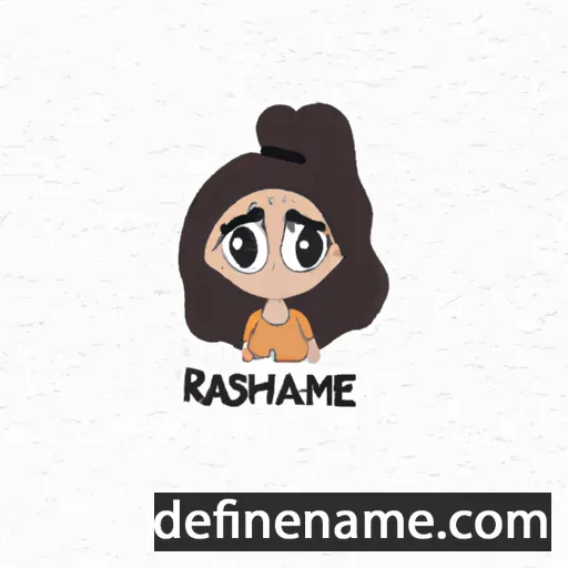 cartoon of the name Rashmee