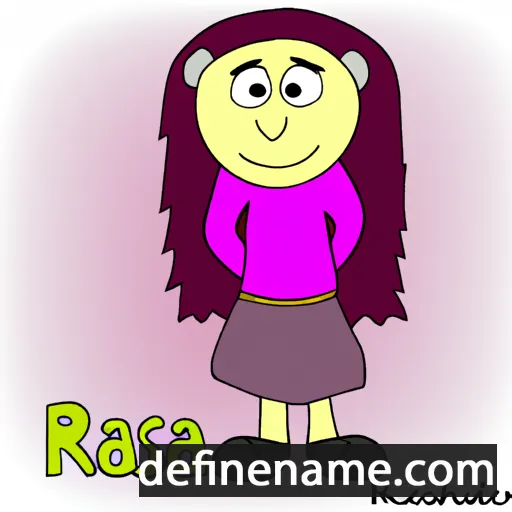 cartoon of the name Rasia