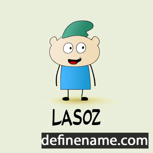 cartoon of the name László