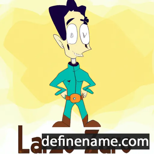 cartoon of the name Lázaro