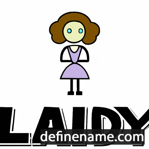 cartoon of the name Lady