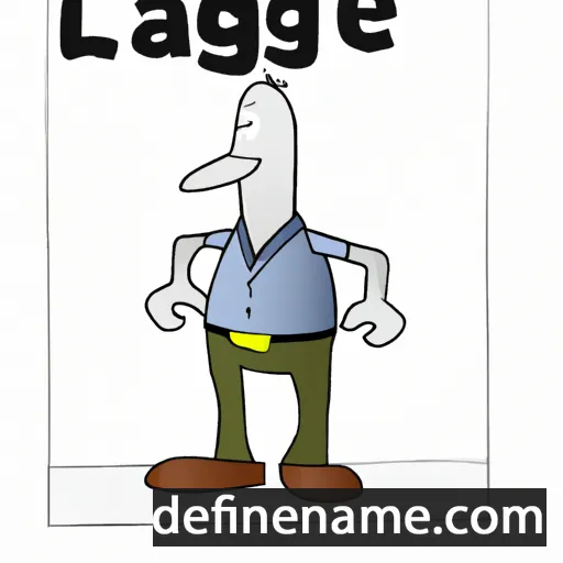 cartoon of the name Lagle