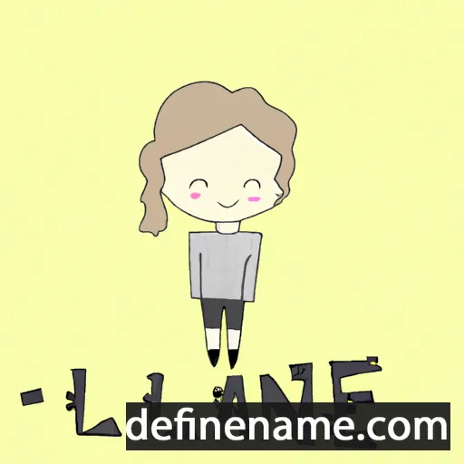 cartoon of the name Laine