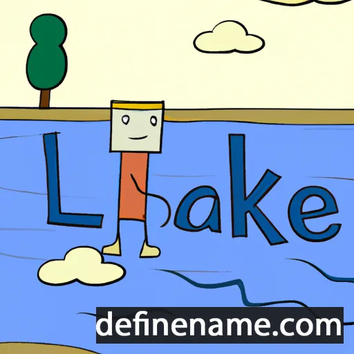 Lake cartoon