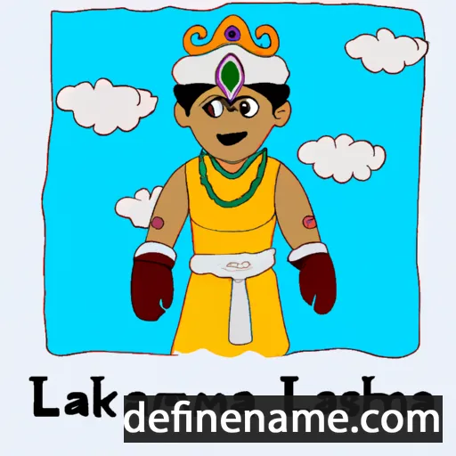 cartoon of the name Lakshmana