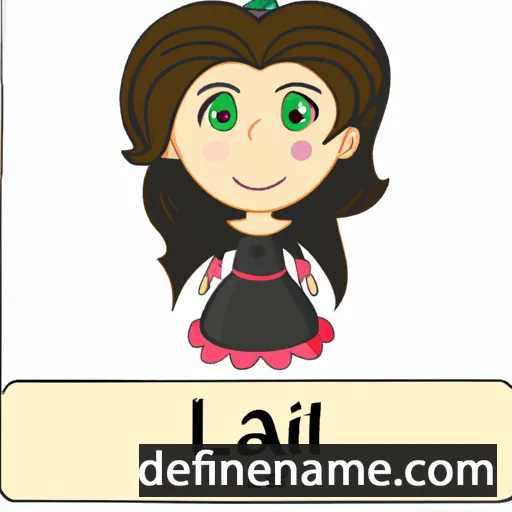 cartoon of the name Laleh