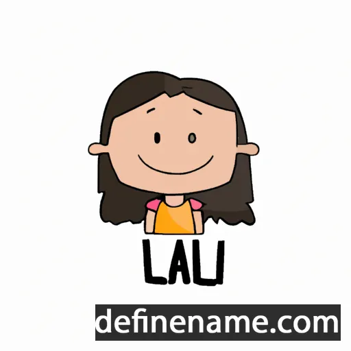 cartoon of the name Lali