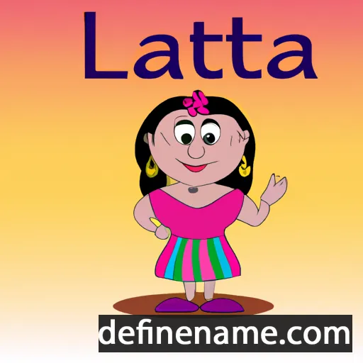 cartoon of the name Lalita