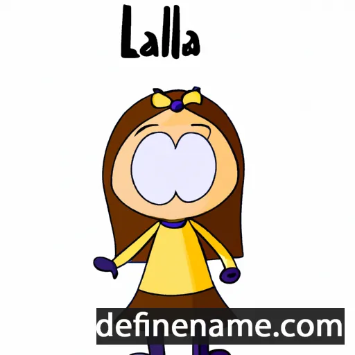 cartoon of the name Lalla