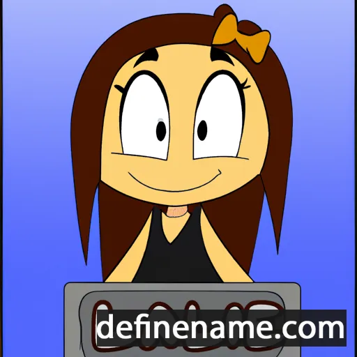 cartoon of the name Lallie