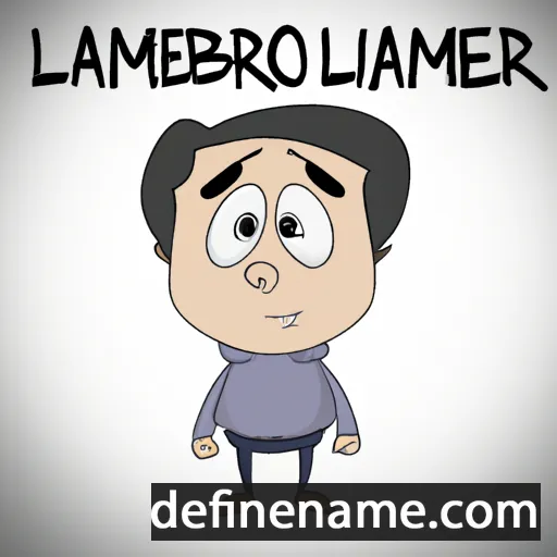 cartoon of the name Lamberto