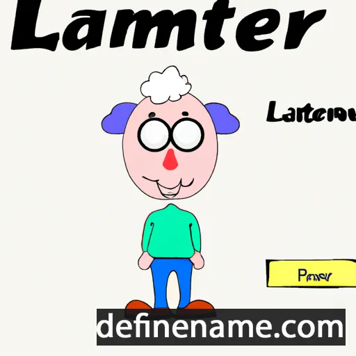 cartoon of the name Lammert