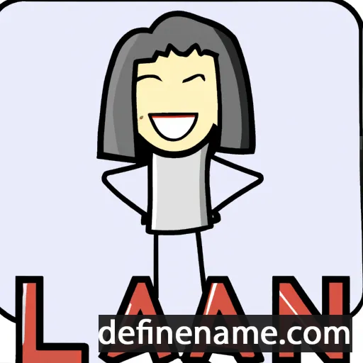 cartoon of the name Lan