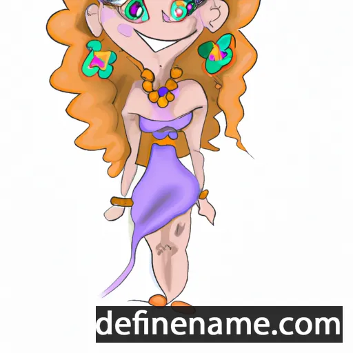 cartoon of the name Lana