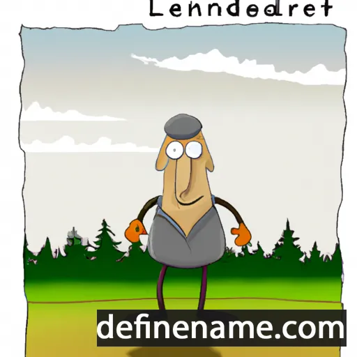 cartoon of the name Landebert