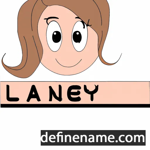 cartoon of the name Laney