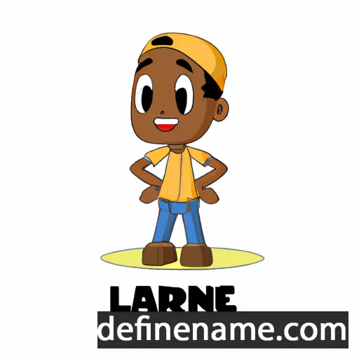 cartoon of the name Lanre