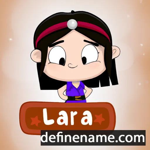 cartoon of the name Lara