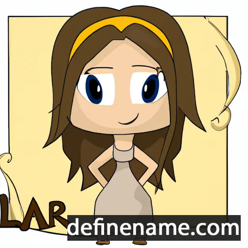 cartoon of the name Lara