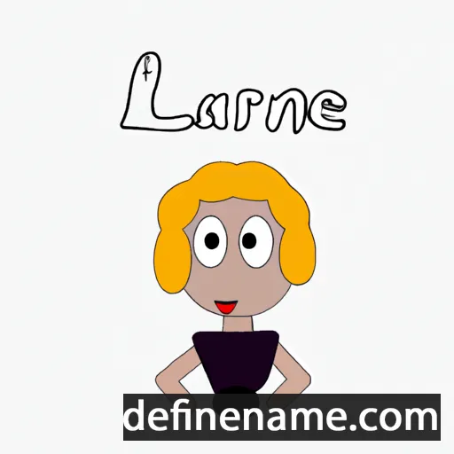 cartoon of the name Laraine