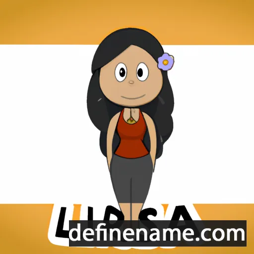 cartoon of the name Larissa