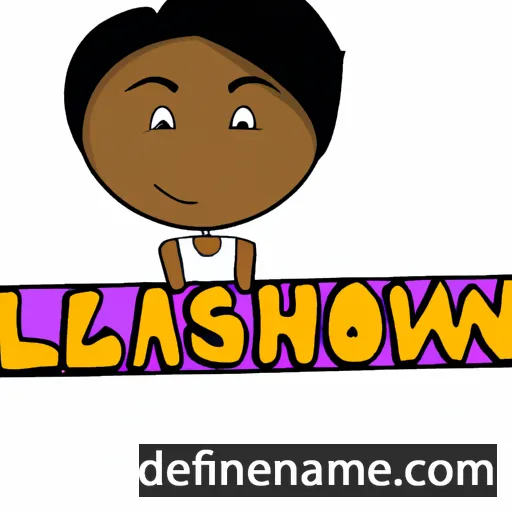 cartoon of the name LaShawn