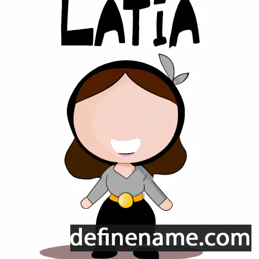 cartoon of the name Latifa