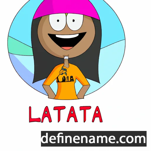 cartoon of the name Latifah