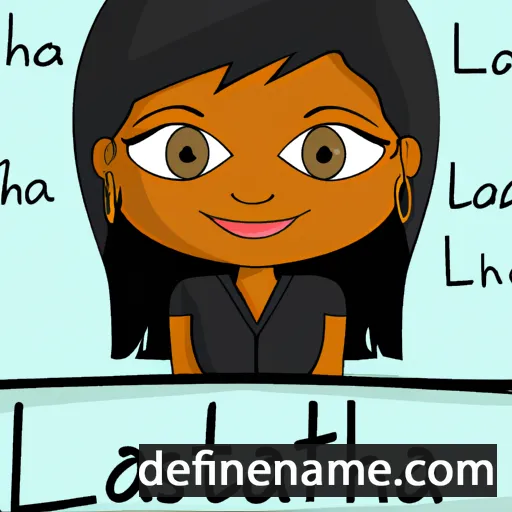 cartoon of the name Latisha