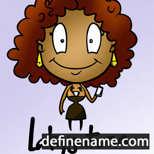 cartoon of the name LaTonya