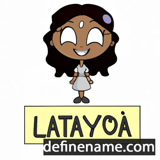 cartoon of the name LaToya