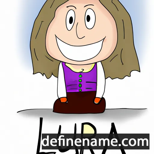 cartoon of the name Laura