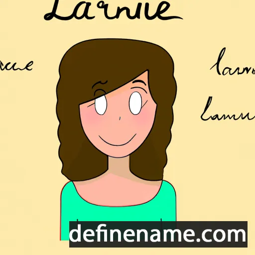 cartoon of the name Lauraine