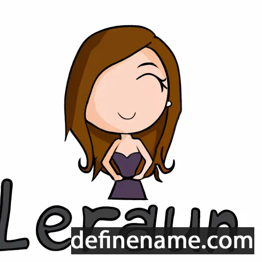 cartoon of the name Laureen