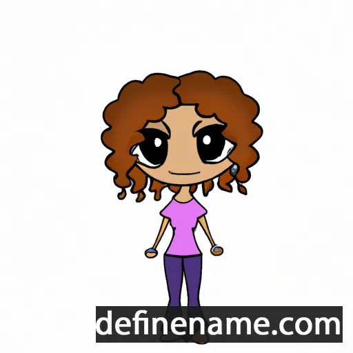 cartoon of the name Lauren