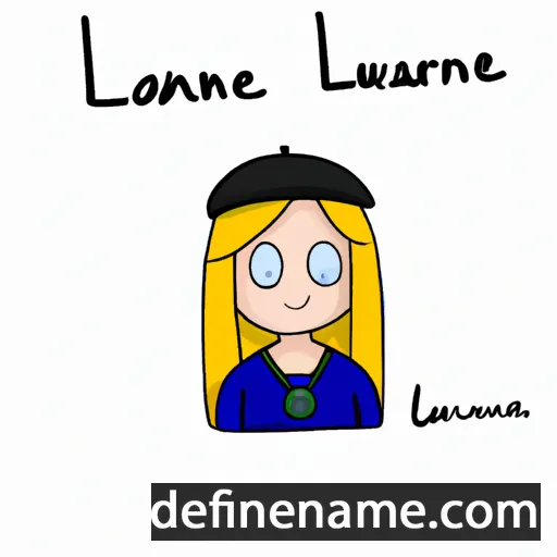 cartoon of the name Laurene