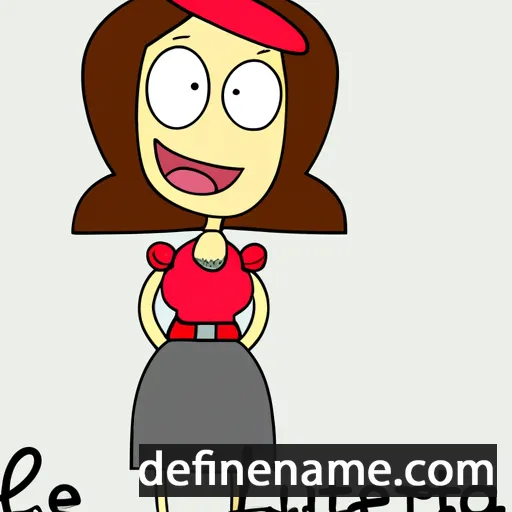 cartoon of the name Lauretta