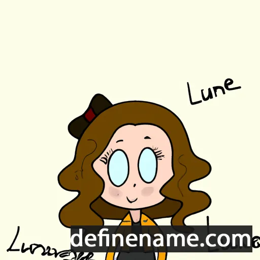 cartoon of the name Laurine