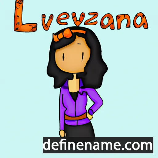 cartoon of the name Lavena