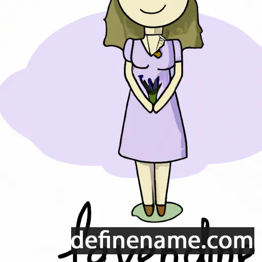 cartoon of the name Lavender