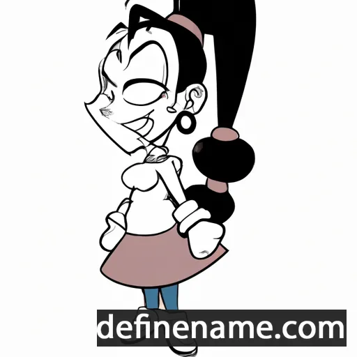 cartoon of the name Lavern