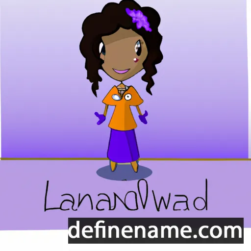 cartoon of the name LaWanda