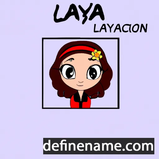 cartoon of the name Layla