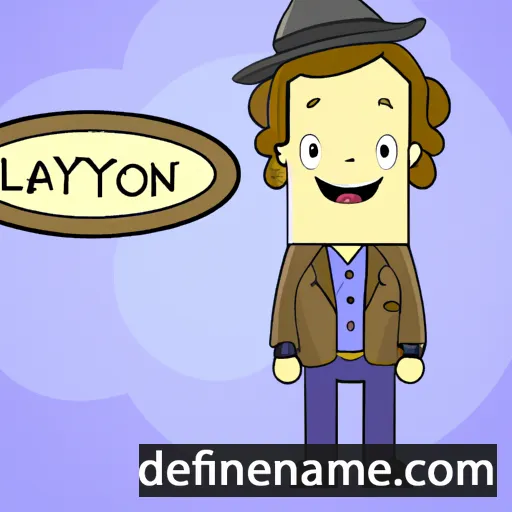 cartoon of the name Layton