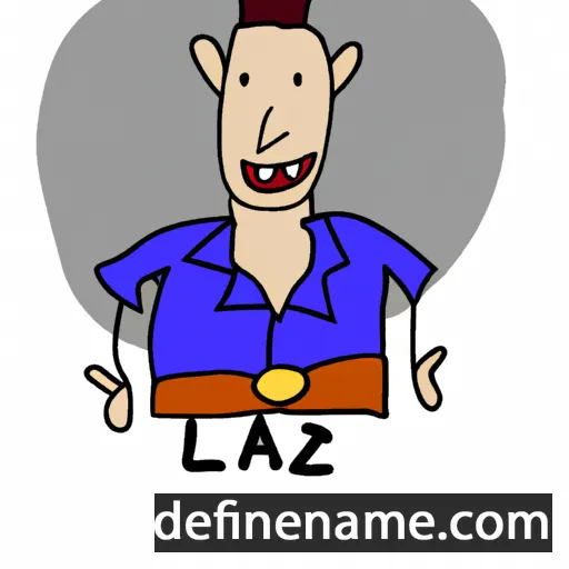 cartoon of the name Laz