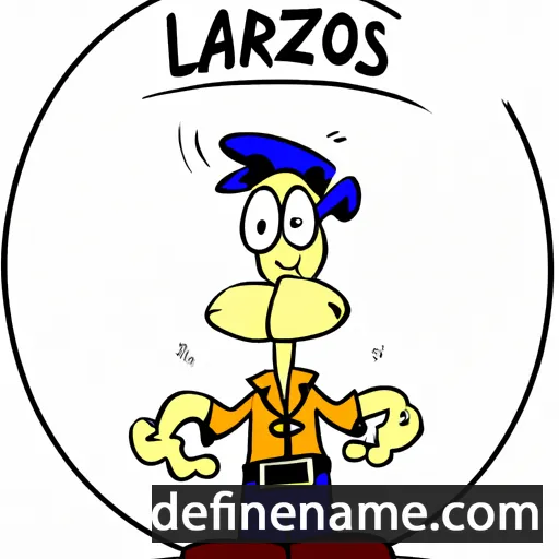 cartoon of the name Lazaros