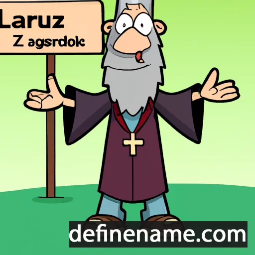 cartoon of the name Lazarus